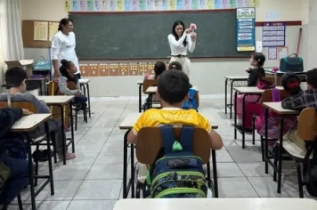 SEGUNDO DIA B DE PREVENÇÃO À SAÚDE BUCAL É REALIZADO NAS ESCOLAS MUNICIPAIS