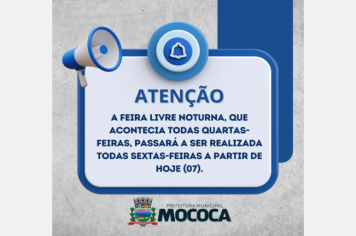 FEIRA LIVRE NOTURNA EM MOCOCA