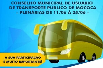 INFORMATIVO - Confira os locais e horários para as plenárias do Conselho Municipal de Usuários de Transporte Público de Mococa