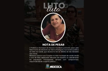  NOTA DE PESAR