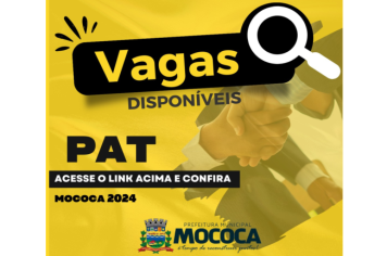 Confira as vagas disponíveis no PAT de Mococa em 13/03/2024