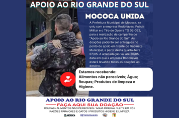 MOCOCA UNIDA - CAMPANHA DE APOIO AO RIO GRANDE DO SUL