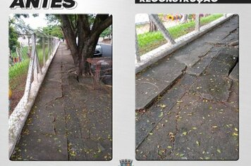 >> CALÇAMENTO DAS EMEBS “MADRE CARMEM” E “DALVA”