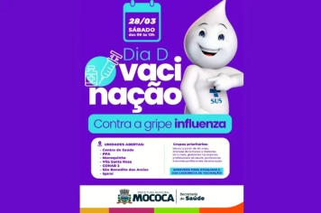 DIA D DE VACINAÇÃO CONTRA A GRIPE/INFLUENZA