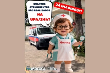  VOCÊ SABE QUANTOS ATENDIMENTOS SÃO REALIZADOS NA UPA DE MOCOCA? 