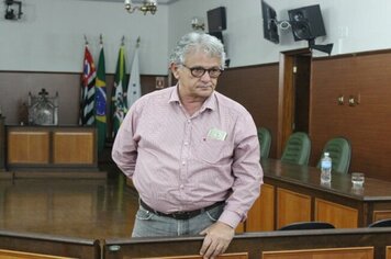 Coordenador do Programa Município Verde Azul, José Walter Figueiredo Silva ministra palestra sobre as diretrizes do projeto de Gestão Ambiental