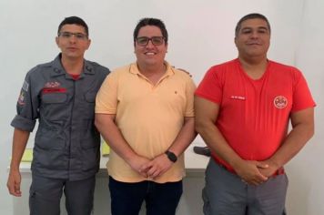 Diretor de Segurança Pública Municipal visita Grupamento do Corpo de Bombeiros de Mococa