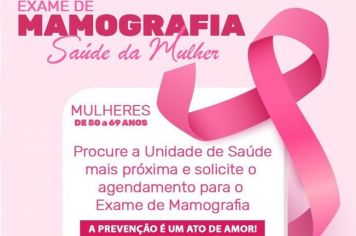 OUTUBRO ROSA – EXAME DE MAMOGRAFIA