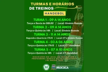  ESCOLINHAS E TURMAS DE TREINAMENTO DA SEMEQ