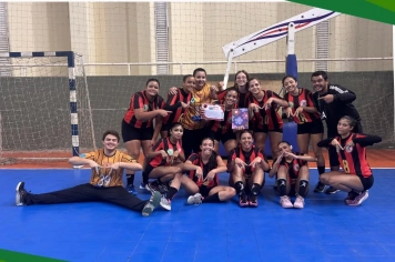 HANDEBOL ADULTO FEMININO VENCE MAIS UMA NA LIGA JANDAIA E SEGUE NA LIDERANÇA!