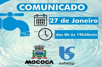 INFORMATIVO - Poderá faltar água em alguns bairros: COHAB I, JACINTO PISANI (PROJETO CEM), JARDIM ALVORADA, NENÊ PEREIRA LIMA E SÃO DOMINGOS.; Saiba mais!