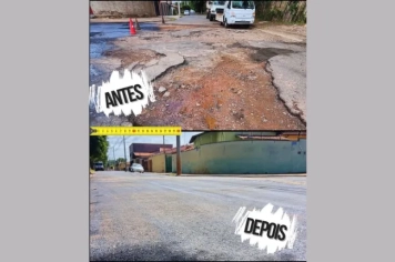 OPERAÇÃO TAPA-BURACOS NA RUA NATAL COMINATO