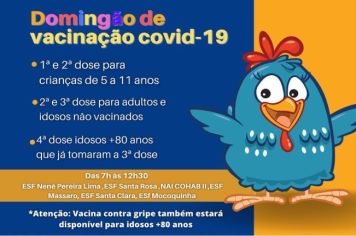 DOMINGÃO DE VACINAÇÃO CONTRA COVID-19