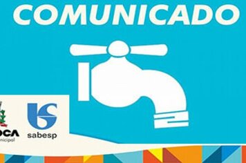 A Prefeitura Municipal de Mococa informa que de acordo com a SABESP (Companhia de Saneamento Básico do Estado de São Paulo), uma manutenção na rede de distribuição de água irá ocorrer nos dias 27 de agosto e 03 de setembro de 2017