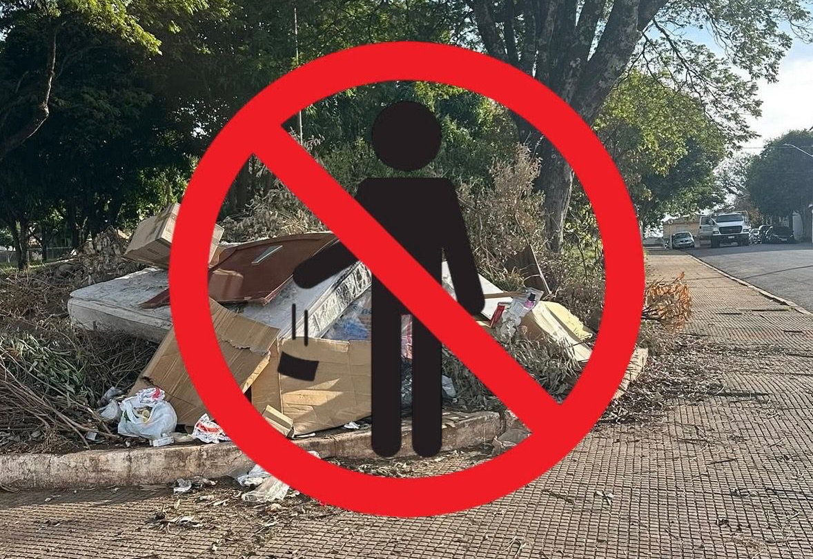 NÃO JOGUE LIXO! O DESCARTE IRREGULAR PREJUDICA O MEIO AMBIENTE E O MUNICÍPIO!