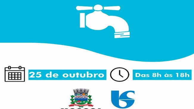 INFORMATIVO - Poderá ocorrer falta d água no bairro Nenê Pereira Lima no dia 25/10