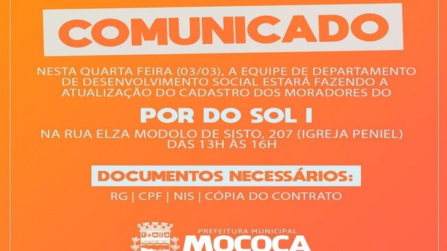 ATENÇÃO MORADORES DO BAIRRO POR DO SOL l >>