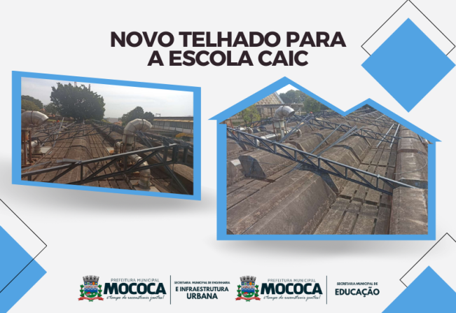 A Prefeitura de Mococa realiza reforma estrutural na EMEB 