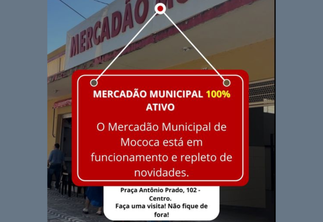 MERCADÃO MUNICIPAL DE MOCOCA EM PLENO FUNCIONAMENTO