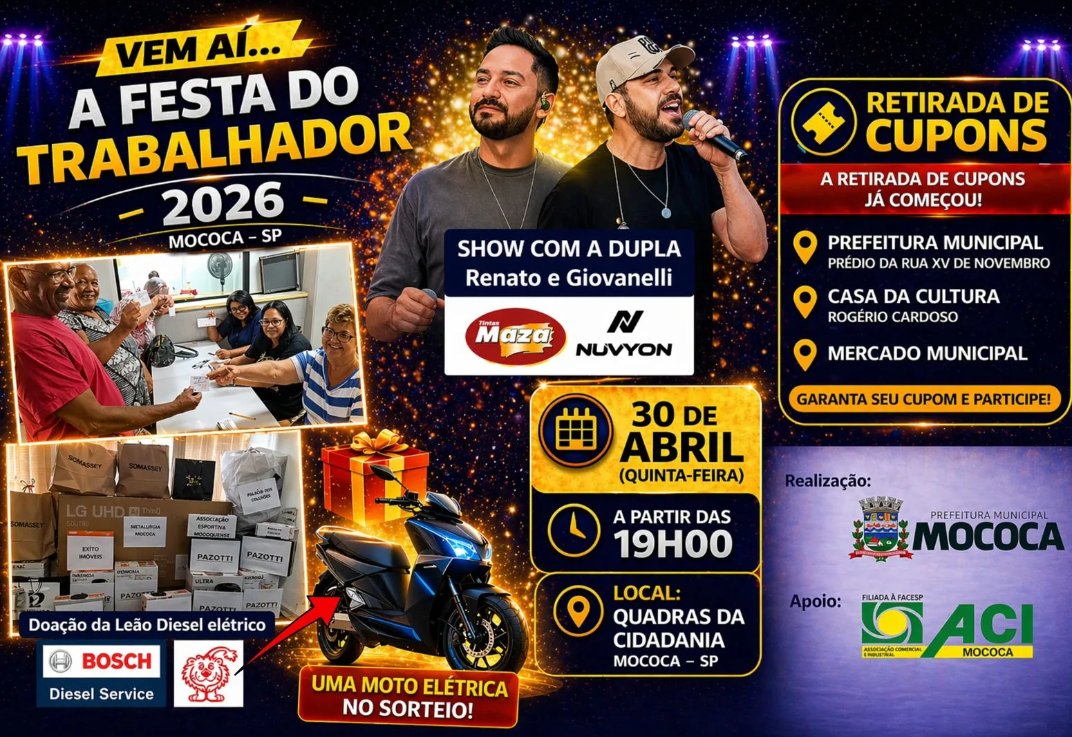 FESTA DO TRABALHADOR 2026 – MOCOCA