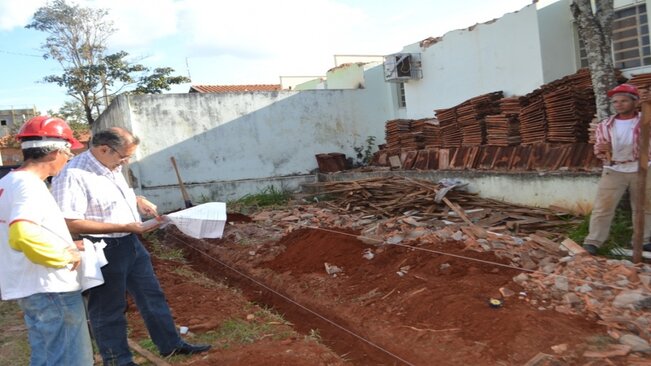 Começam os trabalhos de reforma e ampliação da unidade de Saúde da Mocoquinha