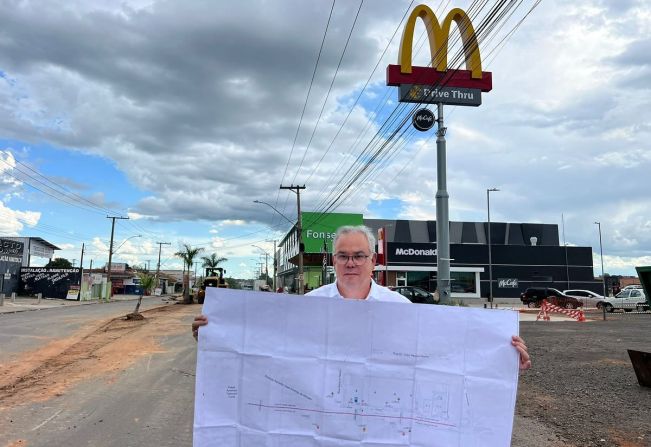 INÍCIO DAS OBRAS DA CONSTRUÇÃO DA ROTATÓRIA, MELHORIA E REVITALIZAÇÃO DA AV. AMÉRICO PEREIRA LIMA