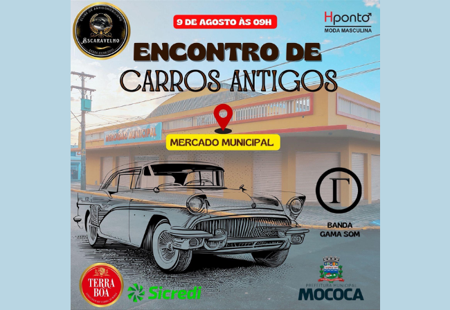  ENCONTRO DE CARROS ANTIGOS NO MERCADO MUNICIPAL