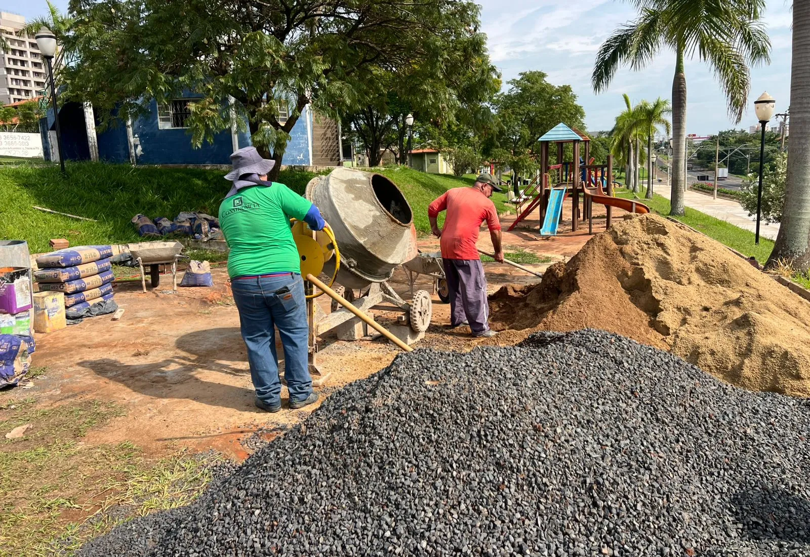 OBRAS DA PRAÇA DA CIDADANIA EM RETA FINAL