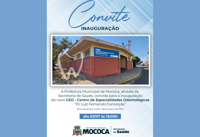  CONVITE - INAUGURAÇÃO DO NOVO CEO