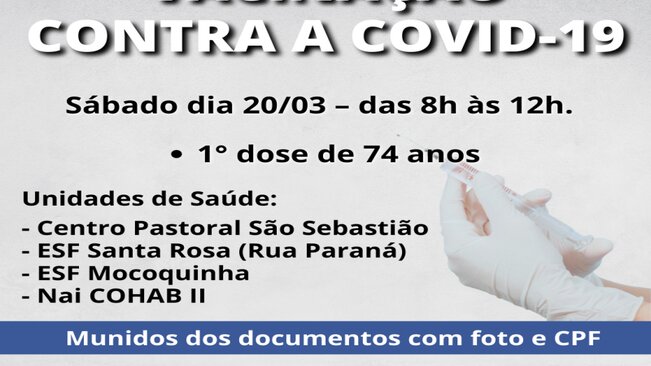 VACINAÇÃO DE IDOSOS >>