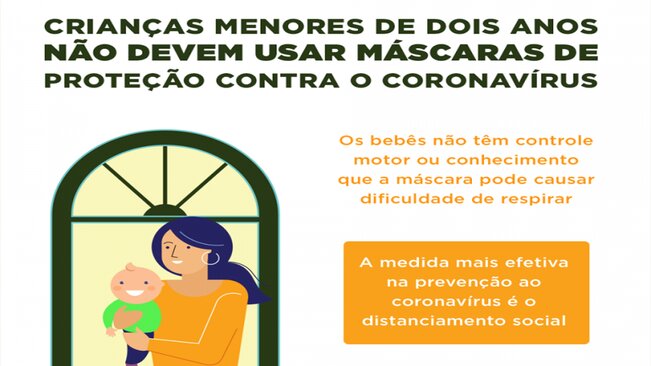 O distanciamento social é a medida mais efetiva contra o coronavírus e o uso de máscaras é indispensável para qualquer saída. Mas, a máscara não é recomendada p