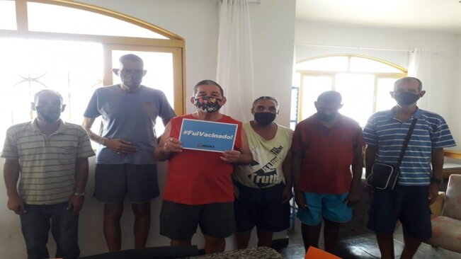 PACIENTES DAS RESIDÊNCIAS TERAPÊUTICAS DE MOCOCA RECEBEM A IMUNIZAÇÃO A COVID-19.