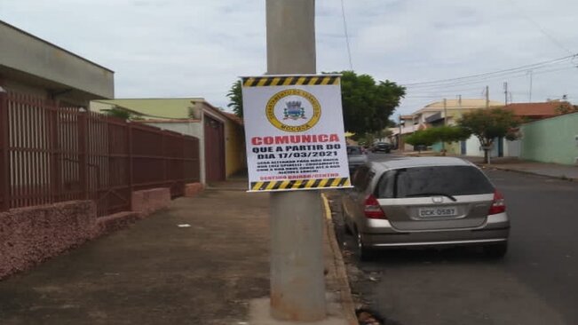 PREFEITURA DE MOCOCA SINALIZA MUDANÇA NOS SENTIDOS DE RUAS