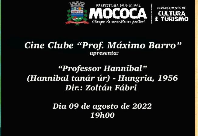 AGOSTO CULTURAL EM MOCOCA: CINE CLUBE “PROF. MÁXIMO BARRO”