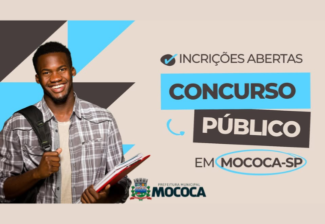 CONCURSO PÚBLICO DA PREFEITURA MUNICIPAL DE MOCOCA - INSCRIÇÕES ABERTAS