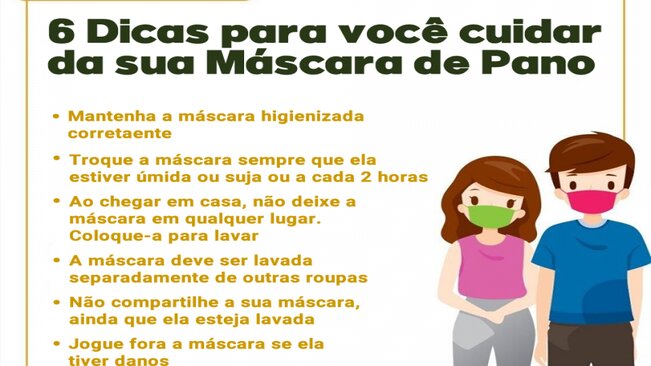 >> DICAS PARA SUA MÁSCARA