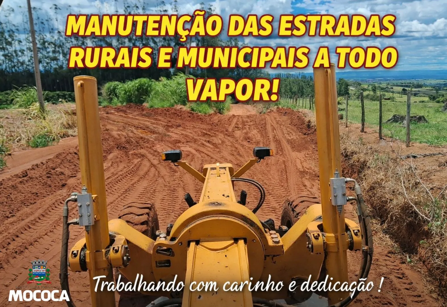 PREFEITURA SEGUE COM MANUTENÇÃO DIÁRIA NAS ESTRADAS RURAIS E VICINAIS 