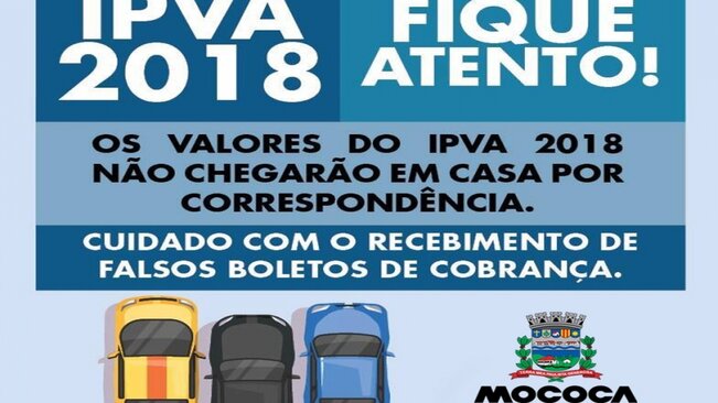 INFORMATIVO - Avisos de vencimento de IPVA 2018 em São Paulo não serão enviados por meio de cartas