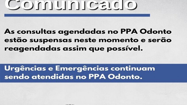 Departamento de Saúde informa: