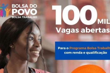 Programa Bolsa Trabalho está com inscrições abertas