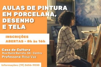 AULAS DE DESENHO E PINTURA GRATUITAS