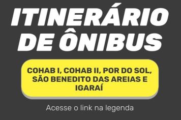 ITINERÁRIO DE ÔNIBUS