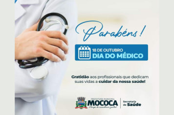 18 de outubro – Dia do Médico! Parabéns!!!!