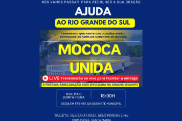 ARRECADAÇÕES PELOS BAIRROS DE MOCOCA - ACOMPANHE A PROGRAMAÇÃO