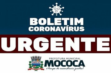 BOLETIM CORONAVÍRUS – MOCOCA

#URGENTE