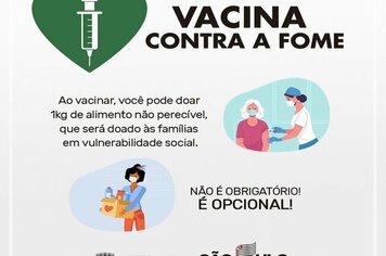 PREFEITURA DE MOCOCA ADERE A CAMPANHA ‘VACINA CONTRA A FOME’.