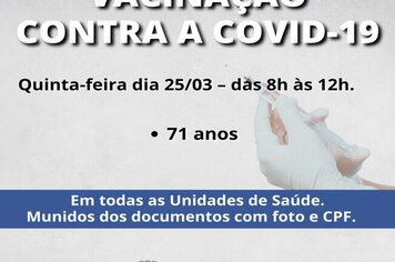 ATENÇÃO IDOSOS DE 71 ANOS >>