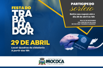 Celebração da Festa do Trabalhador em Mococa