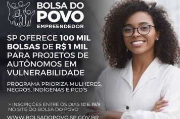 SP LANÇA BOLSA DO POVO EMPREENDEDOR