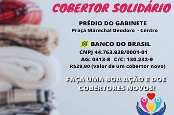 FUNDO SOCIAL SEGUE COM A CAMPANHA ‘COBERTOR SOLIDÁRIO’.